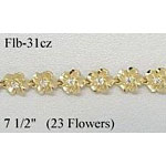 14k Gold Original Plumeria Hawaiian Bracelet 9.6g